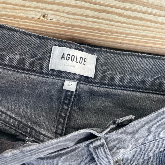 AGOLDE Criss Cross Straight Jeans In Shambles - Picture 10 of 10